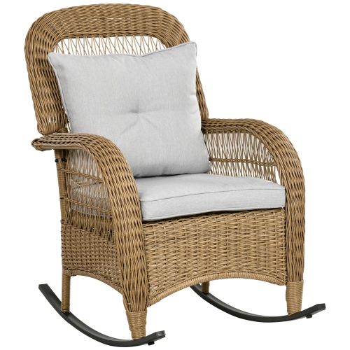 Outsunny rattan rocking discount chair