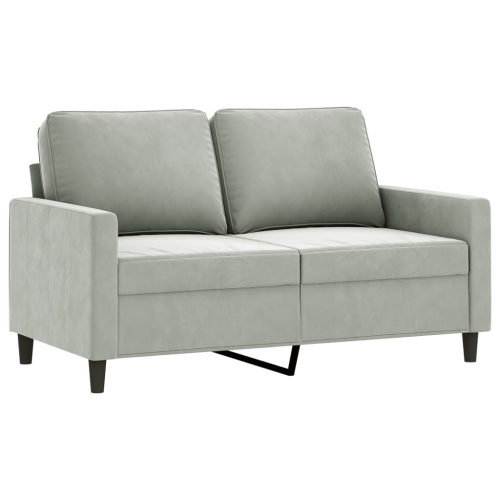 VIDAXL  2-Seater Sofa Light 120 Cm Velvet In Grey