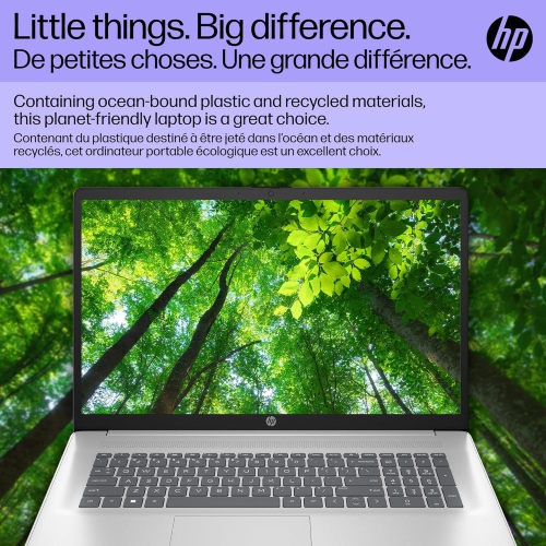 HP 17.3" HD Intel Core i3-N305 8GB 512GB Intel UHD Graphics Windows 11 Home Silver
