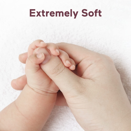 Momcozy Baby Bath Towel Set, Baby Towel with Hood, Baby Bath Glove, Extremely Soft, Breathable