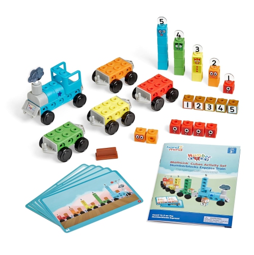 Number blocks Express Train Math Link Cubes Activity Set – The Perfect Christmas Gift for Your Little One! Fun & Educational Toy for Creative