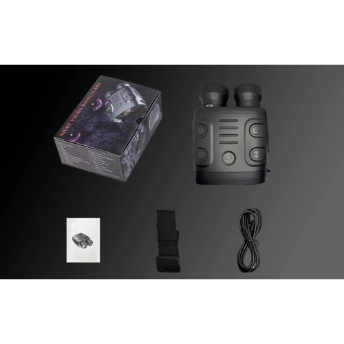 1080P Binocular Infrared Night Vision Device - 5X Digital Zoom for Hunting, Boating | Day/Night Use, Photo/Video Taking | Battery Powered