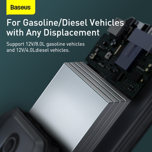 Baseus Car Jump Starter 20000mAh 2000A Power Bank Portable Car Booster Emergency Battery Charger Car Starter Black