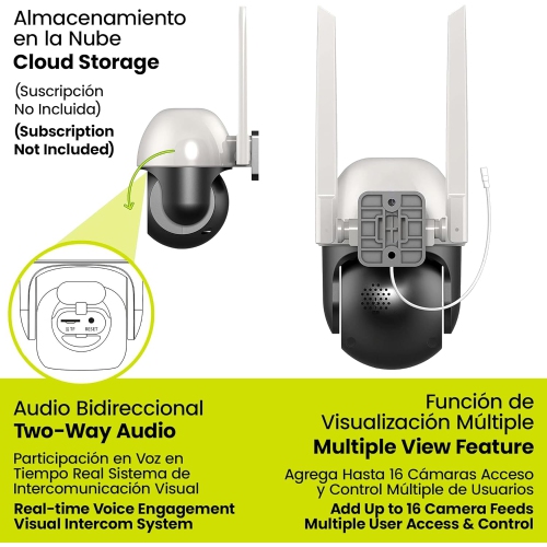 Lloyd's 3 MP WiFi Smart Indoor/Outdoor Camera, Home Security Camera, 20m Night Vision, Compatible with Alexa, Google, 2-Way Audio, Smart Monitoring,