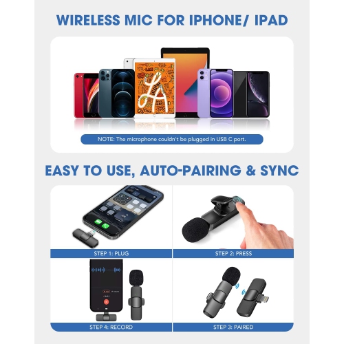 Micro-cravate sans fil de NICHOM pour iPhone/iPad mini – nouveau