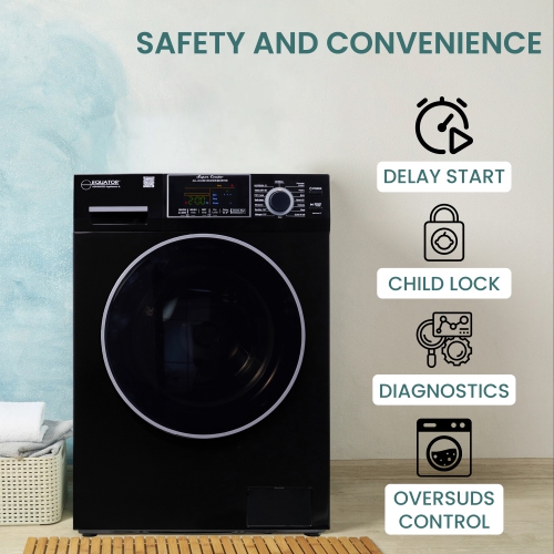 Equator All-in-One Washer Dryer VENTLESS/VENTED PET cycle 1.62cf/15lbs 110V