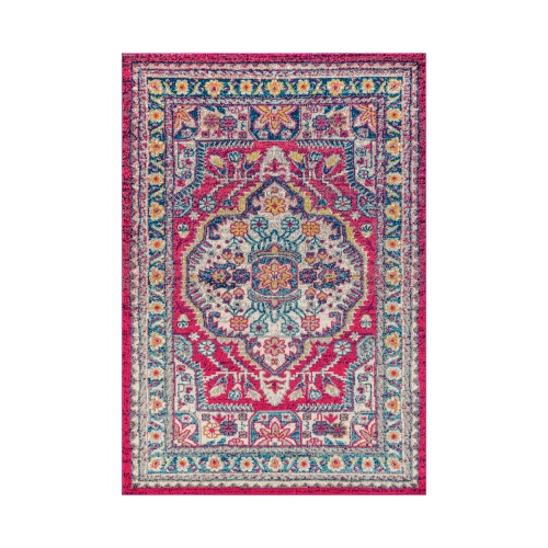 Tapis d'appoint à motif de médaillons rétro Kristina Bohemian Flair Boho