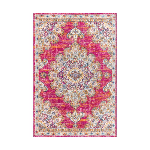 Image 1 of 10.. Leann Bohemian Flair Boho Vintage Medallion Area Rug