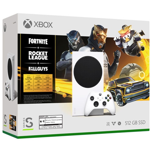 Image 1 de 3.. Boîte ouverte - Ensemble Xbox Series S 512&nbsp;Go Gilded Hunter