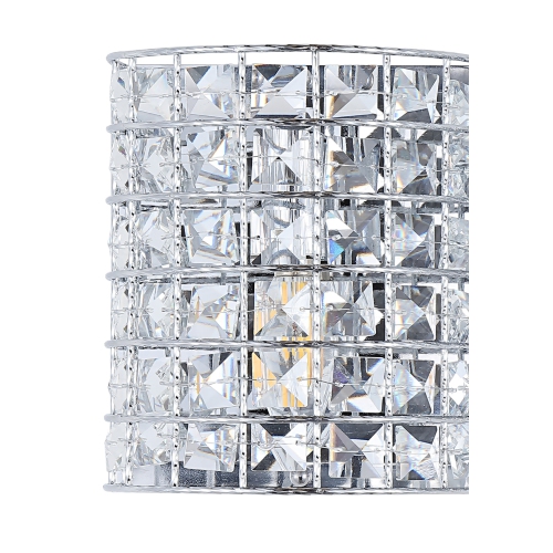 Clara Deco Metal/Crystal Classic Glam LED Vanity Light