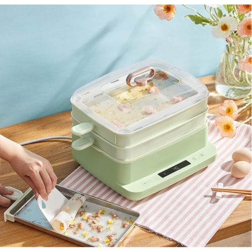 Machine à rouleau de riz Bear, cuiseur à vapeur électrique, tiroir maison, machine à déjeuner multifonction, cuiseur à vapeur pour cuisson Dim Sum