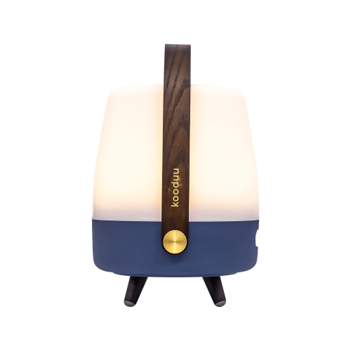 kooduu Lite-up Play Mini Bluetooth Wireless Speaker and LED Lamp, Sound by JBL, Ocean Blue