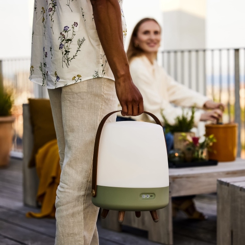 kooduu Lite-up Play Bluetooth Wireless Speaker and LED Lamp, Sound by JBL, Petroleum