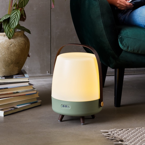 kooduu Lite-up Play Bluetooth Wireless Speaker and LED Lamp, Sound by JBL, Petroleum