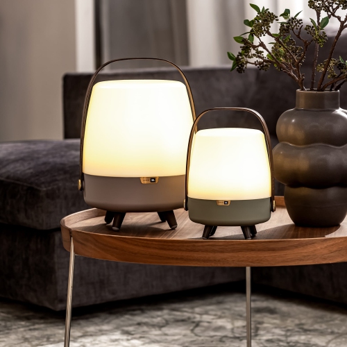 kooduu Lite-up Play Bluetooth Wireless Speaker and LED Lamp, Sound by JBL, Earth