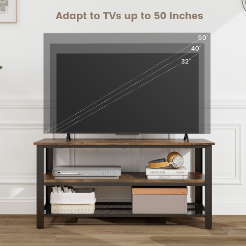 Gymax TV Stand for TVs up to 50 Inches 3-Tier Entertainment Center