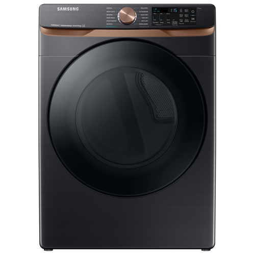 Samsung 7.5 Cu. Ft. Electric Steam Dryer - Black Stainless Steel