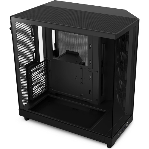 Nzxt H6 Flow (2023) Compact Dual-chamber Atx Case - Cc-h61fb-r1 - All 