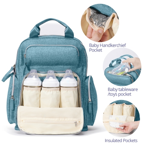 Sac à dos à couches extensible Sunveno, vert