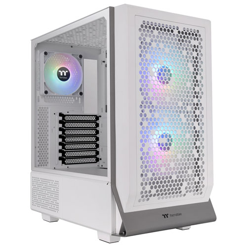 Boîtier d'ordinateur ATX mi-haut Ceres 300TG ARGB Plus de Thermaltake - Blanc