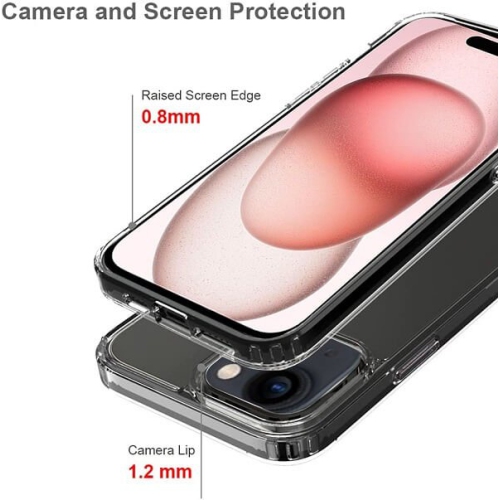Supershield Fitted Hard Shell Case for iPhone 15 - Clear