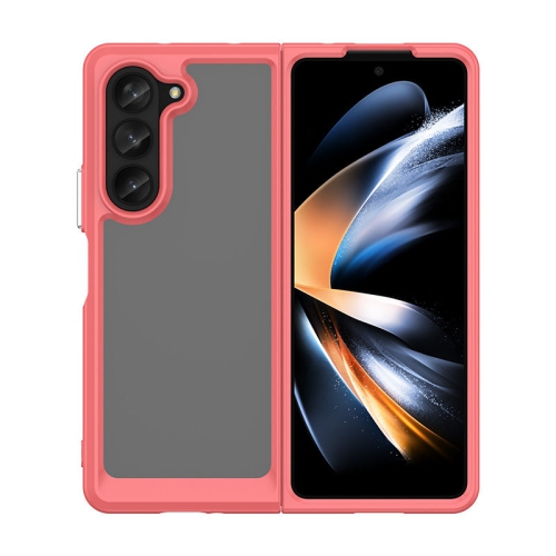 PANDACO Acrylic Pink Hard Clear Case for Samsung Galaxy Z Fold5