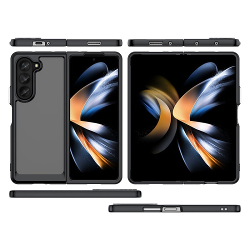 Étui rigide rose acrylique de PANDACO pour Galaxy Z Fold5 de Samsung