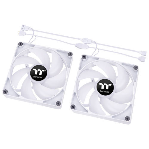 Thermaltake CT120 120mm ARGB Case Fan - 2 Pack - White