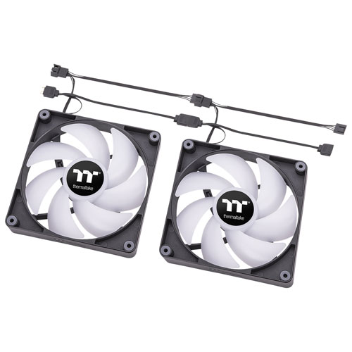 Thermaltake CT120 120mm ARGB Case Fan - 2 Pack - Black