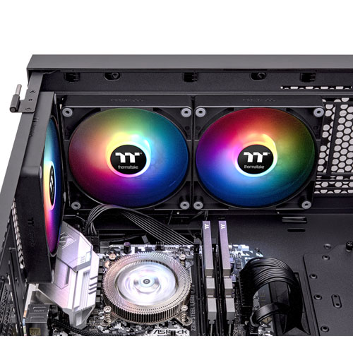 Thermaltake CT120 120mm ARGB Case Fan - 2 Pack - Black