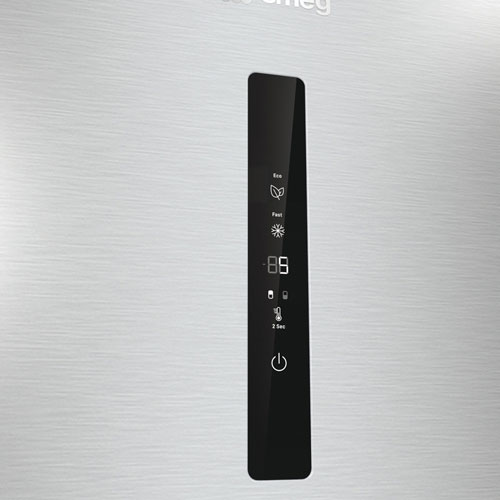 Smeg 24" 12.5 Cu. Ft. Bottom Freezer Refrigerator with LED Lighting (FC20UXDNE) - Stainless Steel