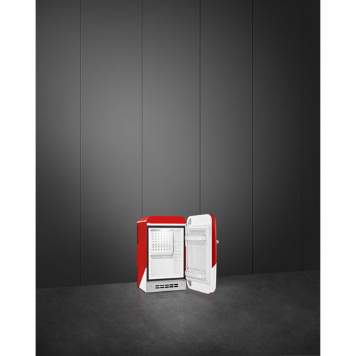 Smeg 16" 1.5 Cu. Ft. Under the Counter Refrigerator with LED Lighting (FAB5URDCA3) - Canada Flag - Only at Best Buy