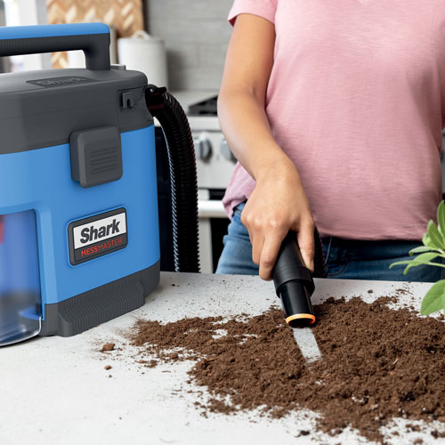Shark MessMaster Canister Vacuum - Dusty Blue