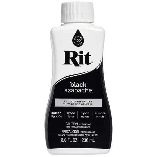 Colorant liquide tout usage RIT Dye 88150, noir, 8 oz liq