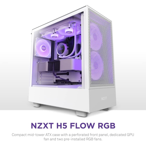 NZXT H5 Flow RGB - White