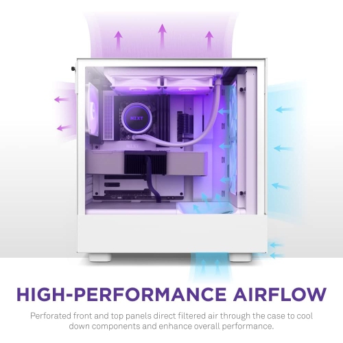 NZXT H5 Flow RGB - White