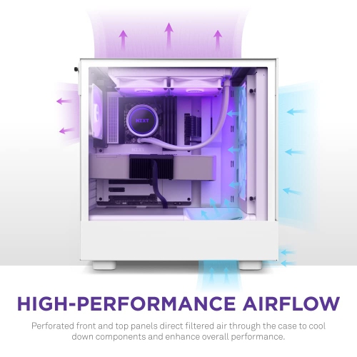 NZXT H5 Flow RGB - White