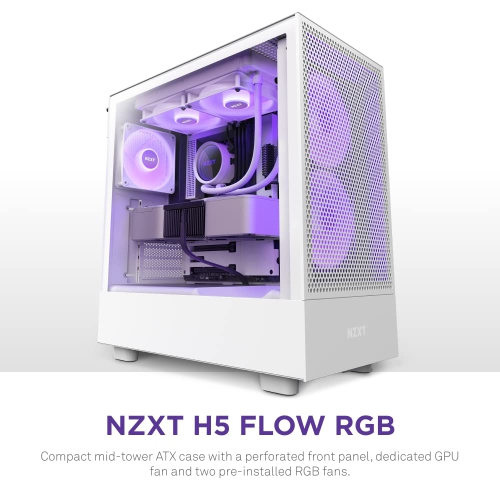 NZXT H5 Flow RGB - White