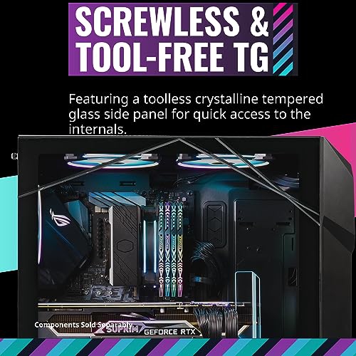 Cooler Master TD500 Mesh V2 ATX PC Gaming Mid-Tower Case with Polygonal Mesh Airflow Panel, Crystalline Tempered Glass, 3X 120mm, ARGB Fan Hub, USB