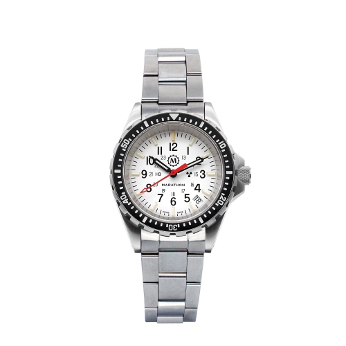 MARATHON – Quartz Medium Diver's Quartz avec bracelet en acier inoxydable Clasp 36&nbsp;mm