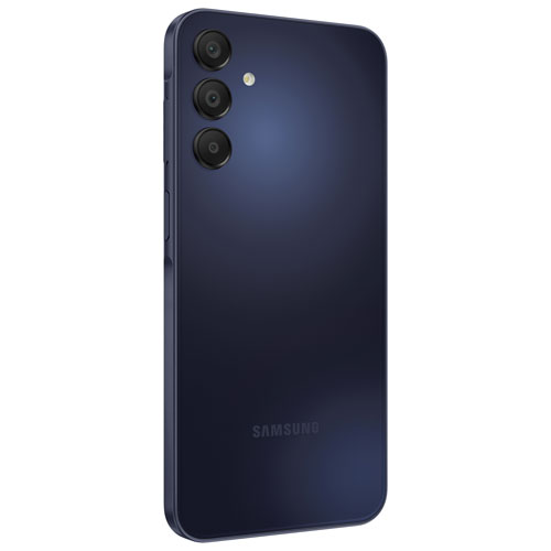 Fido Samsung Galaxy A15 5G 128GB - Blue/Black - Monthly Financing