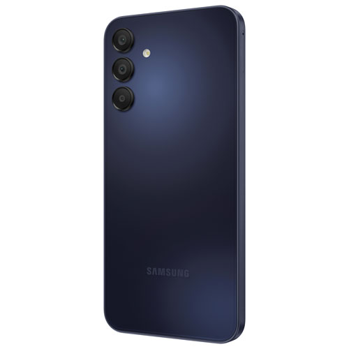 Fido Samsung Galaxy A15 5G 128GB - Blue/Black - Monthly Financing