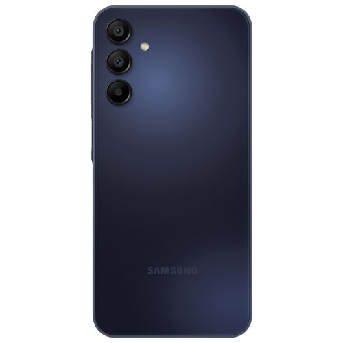 Fido Samsung Galaxy A15 5G 128GB - Blue/Black - Monthly Financing