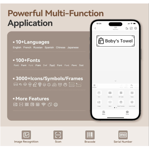 Mini Portable Printer / Thermal Bluetooth Sticker
