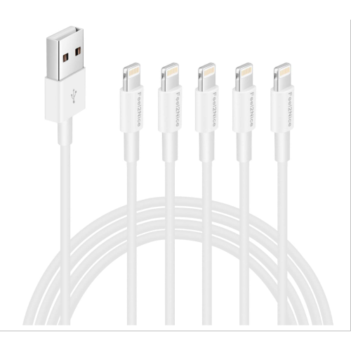 FEEL2NICE  Iphone Charger Cable / 5Pack 6Ft
