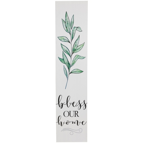 36" Bless Our Home Wooden Porch Board Sign Decoration