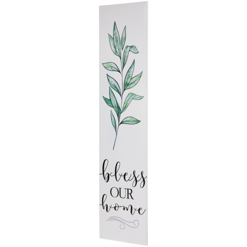 36" Bless Our Home Wooden Porch Board Sign Decoration