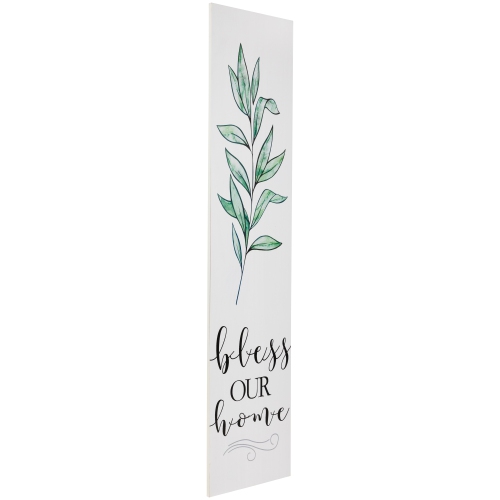 36" Bless Our Home Wooden Porch Board Sign Decoration