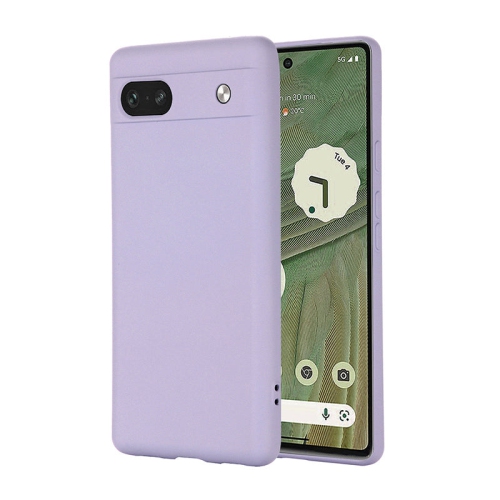 PANDACO Soft Shell Matte Pastel Purple Case for Google Pixel 7a