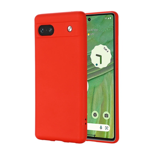 PANDACO Soft Shell Matte Red Case for Google Pixel 7a